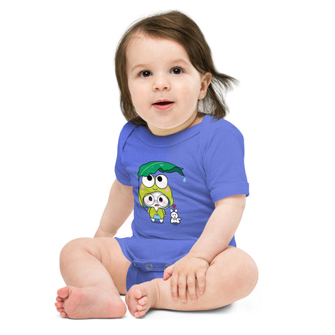 Ben-E Frog Leaf Umbrella Baby short sleeve one piece