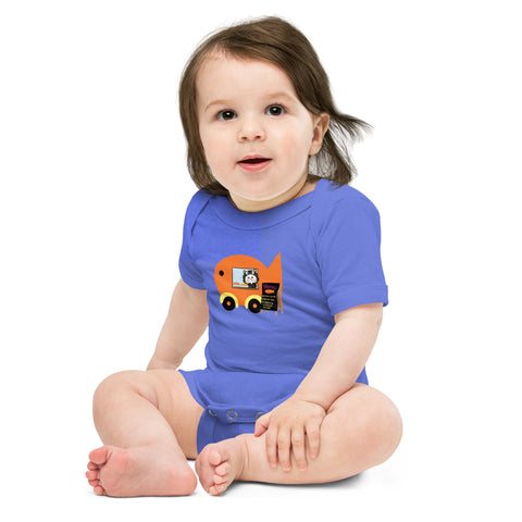Ben-E Cat Fish Truck Baby short sleeve one piece