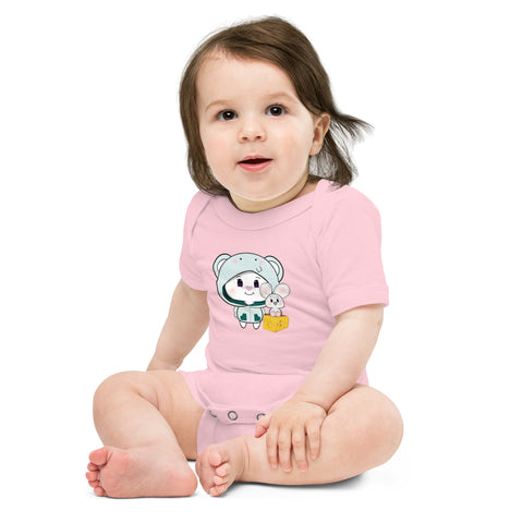 Bon-E Elephant Chums Baby short sleeve one piece