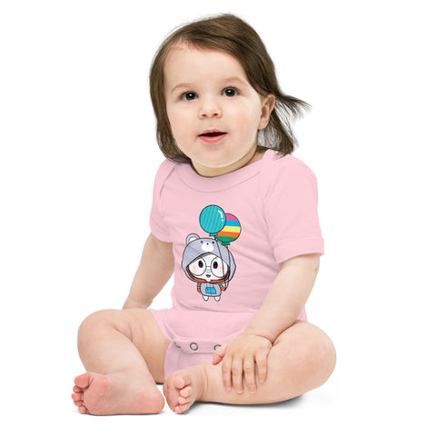 Ben-E Bear Chums Baby short sleeve one piece