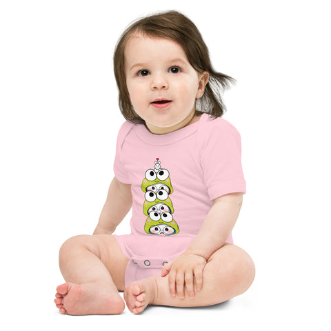 Ben-E Frog Stack Baby short sleeve one piece