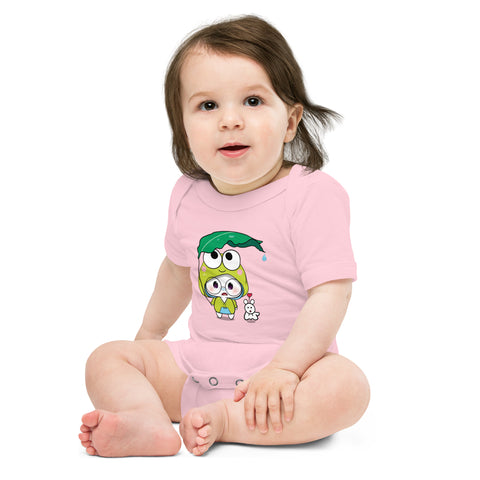 Ben-E Frog Leaf Umbrella Baby short sleeve one piece