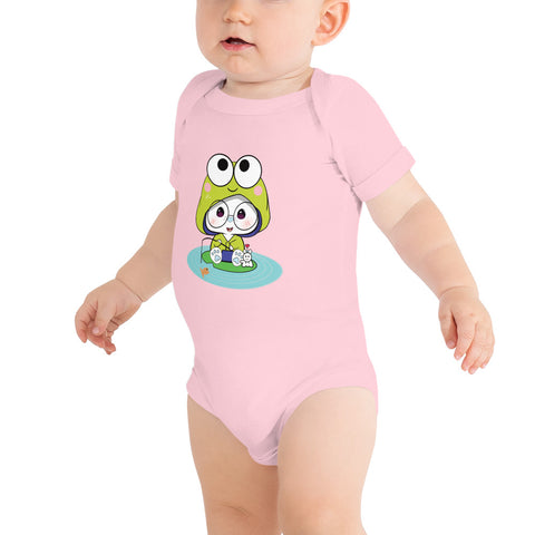 Ben-E Frog Fishing Baby short sleeve one piece