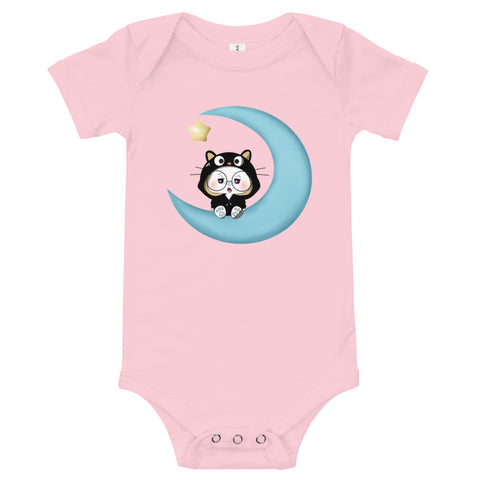 Ben-E Cat Moon Baby short sleeve one piece
