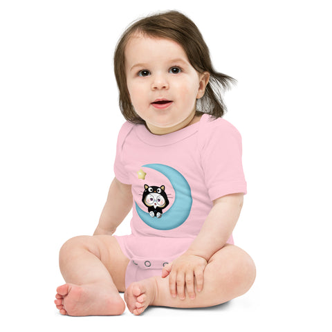 Ben-E Cat Moon Baby short sleeve one piece