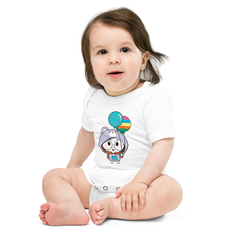 Ben-E Bear Chums Baby short sleeve one piece