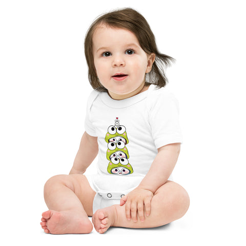 Ben-E Frog Stack Baby short sleeve one piece