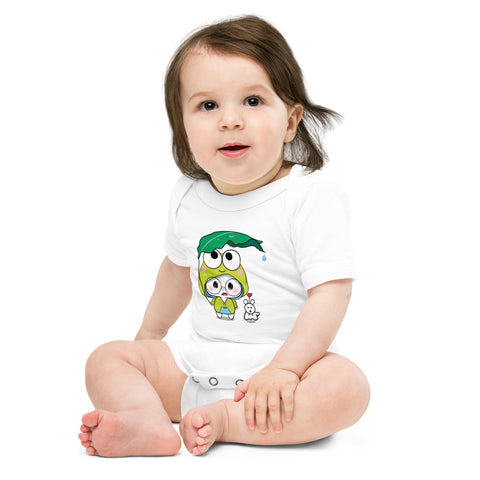 Ben-E Frog Leaf Umbrella Baby short sleeve one piece