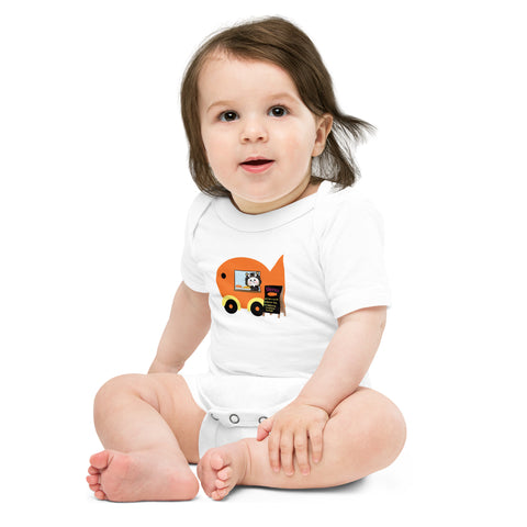 Ben-E Cat Fish Truck Baby short sleeve one piece