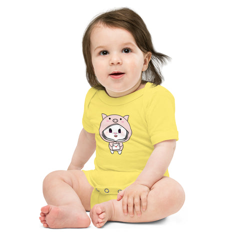 Bon-E Pig Chums Baby short sleeve one piece