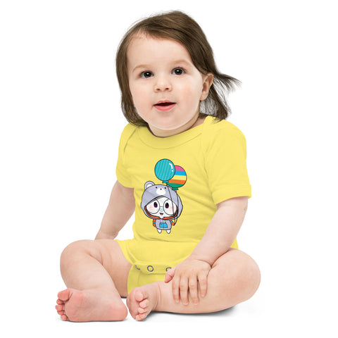 Ben-E Bear Chums Baby short sleeve one piece