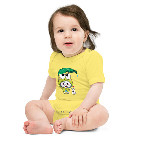 Ben-E Frog Leaf Umbrella Baby short sleeve one piece