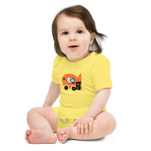 Ben-E Cat Fish Truck Baby short sleeve one piece