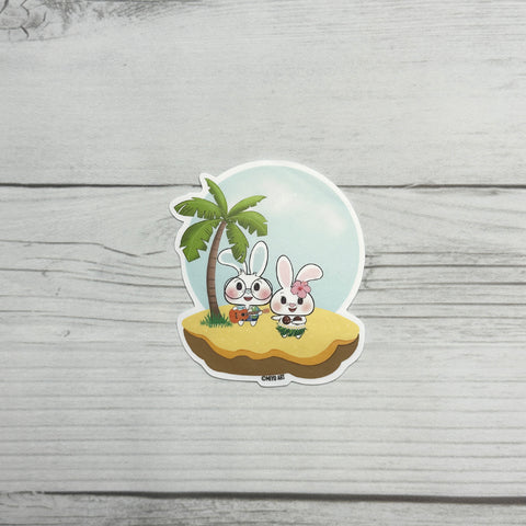 Ben-E & Bon-E Island Vinyl Sticker