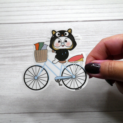 Ben-E Cat Bicycle Vinyl Sticker.