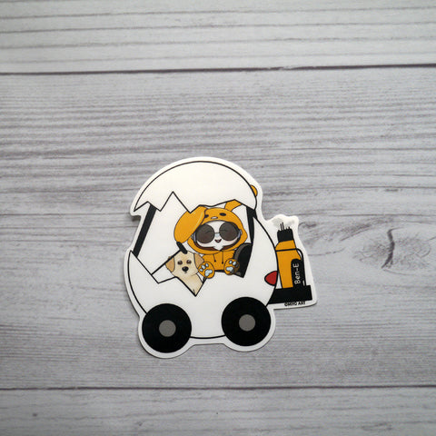 Ben-E Tama Golf Cart Vinyl Sticker.