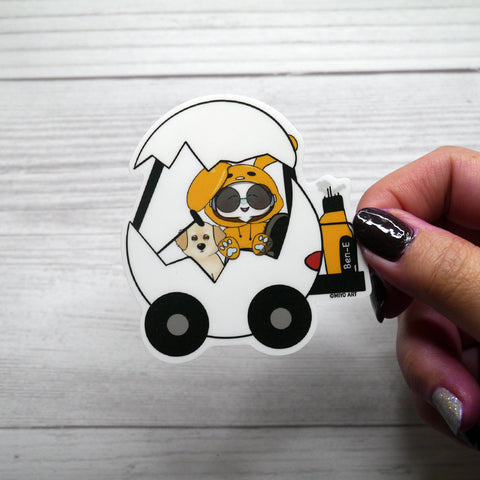 Ben-E Tama Golf Cart Vinyl Sticker.