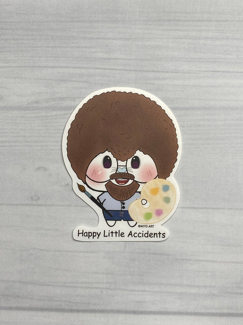 Ben-E Ross Happy Little Accidents Vinyl Sticker.