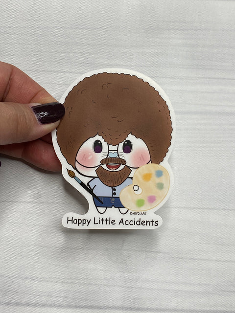 Ben-E Ross Happy Little Accidents Vinyl Sticker.