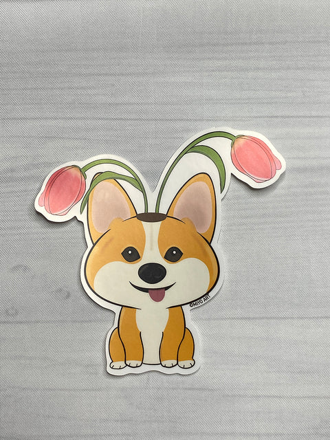Dogs of Spring Vinyl Sticker Set of 5