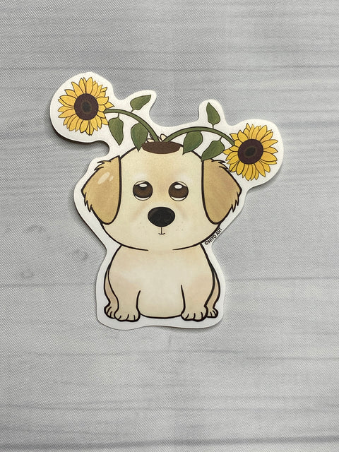 Dogs of Spring Vinyl Sticker Set of 5