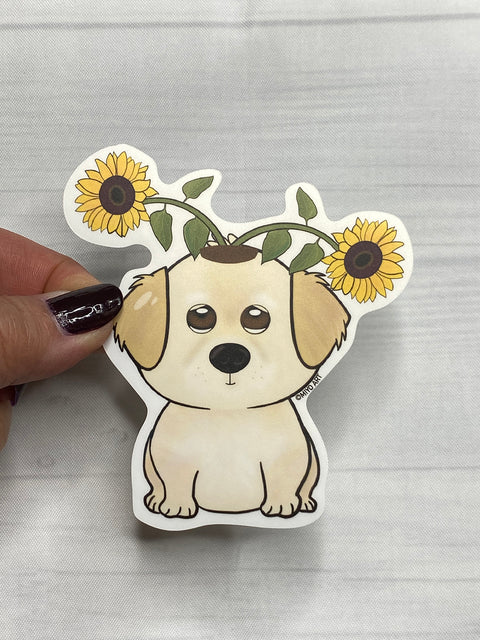 Dogs of Spring Vinyl Sticker Set of 5