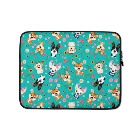 Spring Dogs Laptop Sleeve