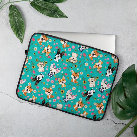 Spring Dogs Laptop Sleeve