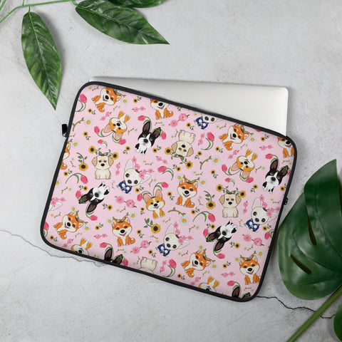 Spring Dogs Laptop Sleeve