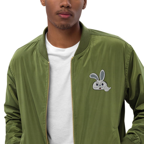 Ben-E Bunny Shaka (Embroidered) Premium recycled bomber jacket