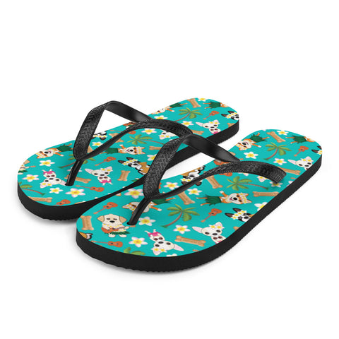 Aloha Dogs Flip-Flops