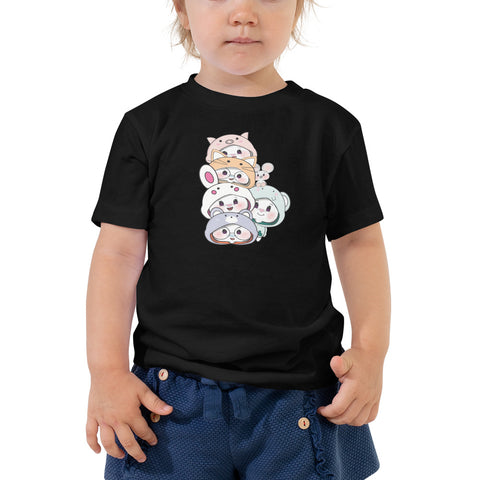 Ben-E &Bon-E Chums Stack Toddler Short Sleeve Tee