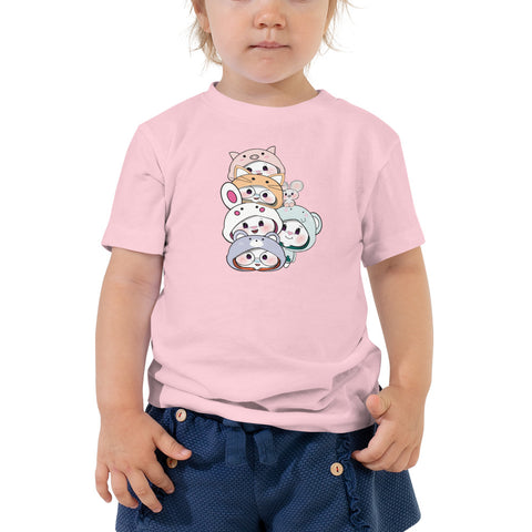 Ben-E &Bon-E Chums Stack Toddler Short Sleeve Tee