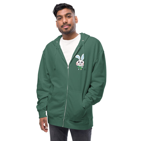 Ben-E Shaka (Design on Front Only) Unisex fleece zip up hoodie