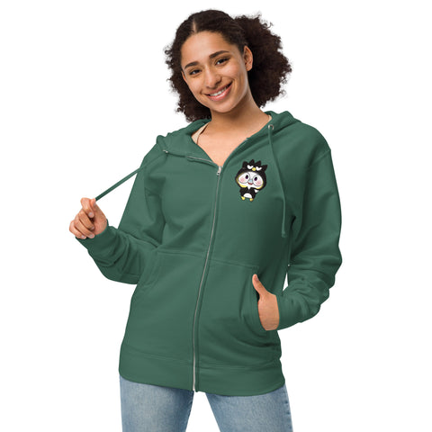 Ben-E Maru Shaka (Design on Front Only) Unisex fleece zip up hoodie