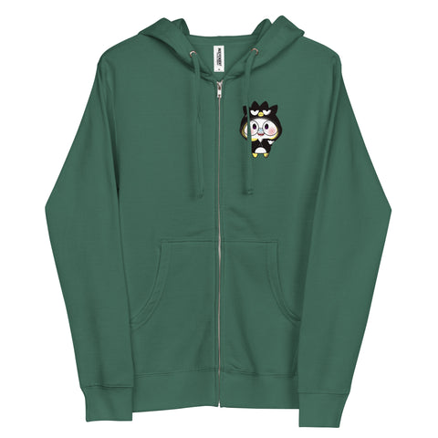 Ben-E Maru Shaka (Design on Front Only) Unisex fleece zip up hoodie