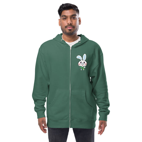 Ben-E Shaka (Design on Front Only) Unisex fleece zip up hoodie