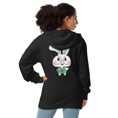 Ben-E Shaka (Design on Back Only) Unisex fleece zip up hoodie
