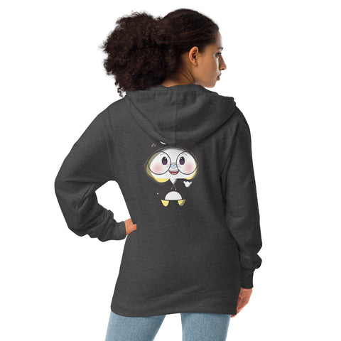 Ben-E Maru Shaka (Design on Back Only) Unisex fleece zip up hoodie