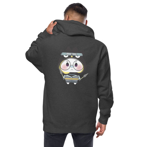 Ben-E Maru Sword (Design on Back Only) Unisex fleece zip up hoodie