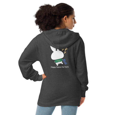 Ben-E Happy Dance (Design on Back Only) Unisex fleece zip up hoodie