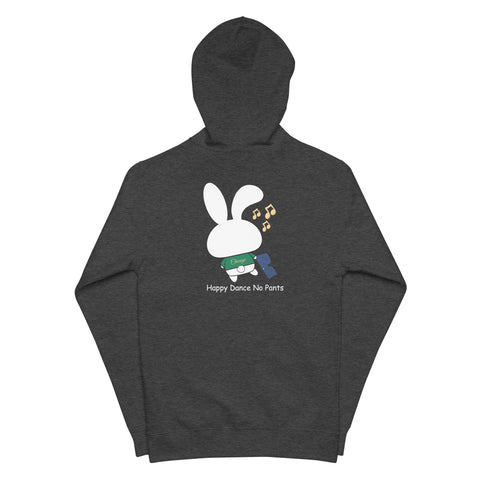 Ben-E Happy Dance (Design on Back Only) Unisex fleece zip up hoodie