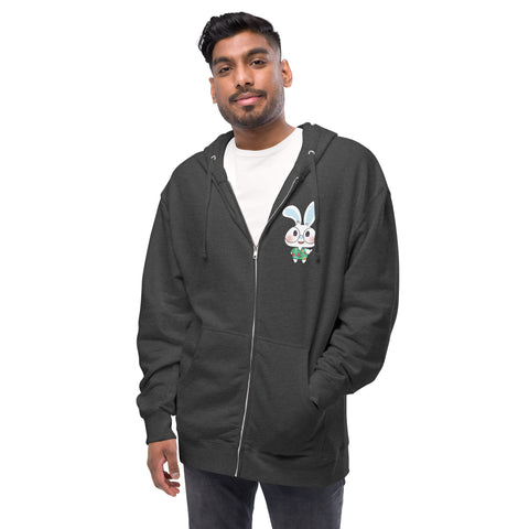 Ben-E Shaka (Design on Front Only) Unisex fleece zip up hoodie