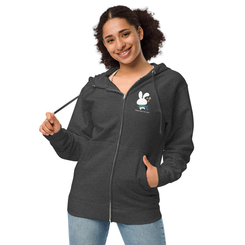 Ben-E Happy Dance (Design on Front Only) Unisex fleece zip up hoodie