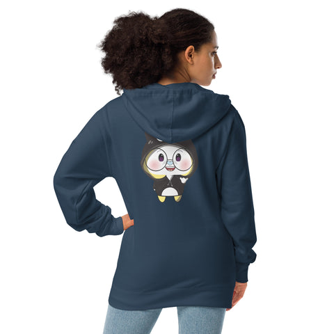 Ben-E Maru Shaka (Design on Back Only) Unisex fleece zip up hoodie