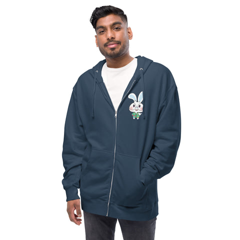 Ben-E Shaka (Design on Front Only) Unisex fleece zip up hoodie