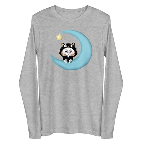 Ben-E Cat Moon Unisex Long Sleeve Tee