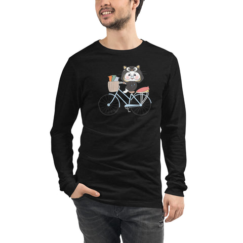 Ben-E Cat Bicycle Unisex Long Sleeve Tee