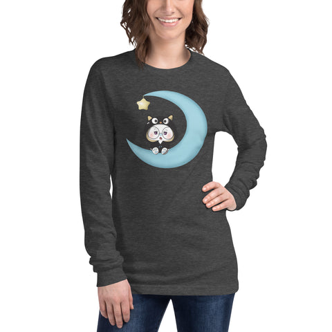 Ben-E Cat Moon Unisex Long Sleeve Tee