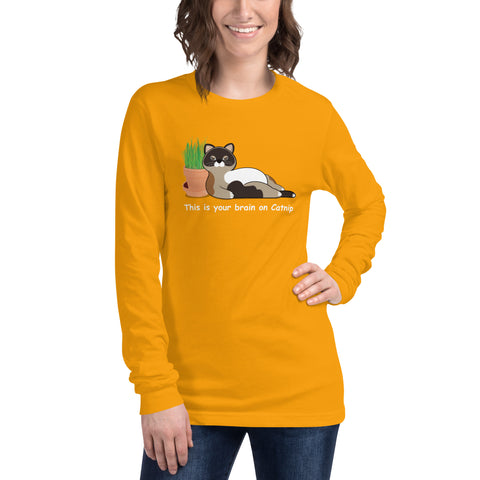 Maya Brain on Catnip Unisex Long Sleeve Tee